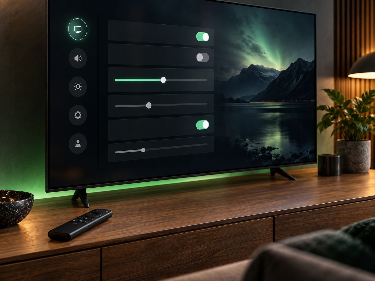 TiviMate settings guide illustrated by an unbranded media player settings screen